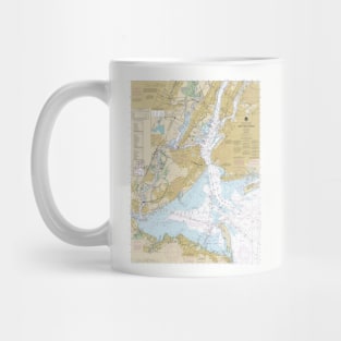 New York Harbor - Marine Navigation Nautical Chart Mug